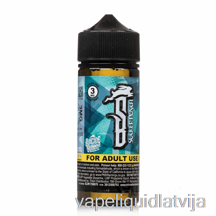 Sucker Punch - Suicide Bunny - 120ml 0mg Vape šķidrums